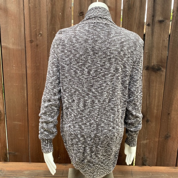 FOREVER 21 | Tuxedo Style Brindle Sweater Cardigan - Picture 4 of 7